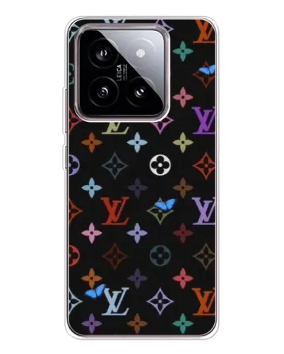 Чехол для Xiaomi 15 с картинкой «Цветная монограмма LV»