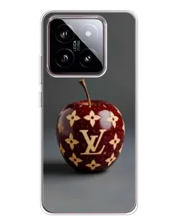 Чехол для Xiaomi 15 с картинкой «Красное яблоко LV»