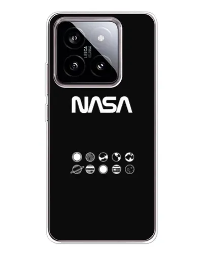 Чехол для Xiaomi 15 с картинкой «NASA — технический принт»