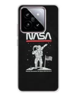 Чохол для Xiaomi 15 з картинкою «NASA — крокуємо по Місяцю» Чохол для Xiaomi 15 з картинкою «NASA — крокуємо по Місяцю»