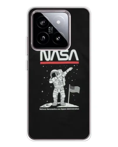 Чехол для Xiaomi 15 с картинкой «NASA — шагаем по Луне»