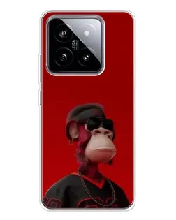 Чехол для Xiaomi 15 с картинкой «Bored Ape в красном» Чехол для Xiaomi 15 с картинкой «Bored Ape в красном»