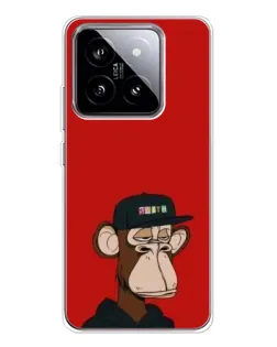 Чехол для Xiaomi 15 с картинкой «Bored Ape — красный фон» Чехол для Xiaomi 15 с картинкой «Bored Ape — красный фон»