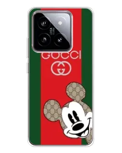 Чохол для Xiaomi 15 з картинкою «Gucci — смуги та Міккі» Чохол для Xiaomi 15 з картинкою «Gucci — смуги та Міккі»