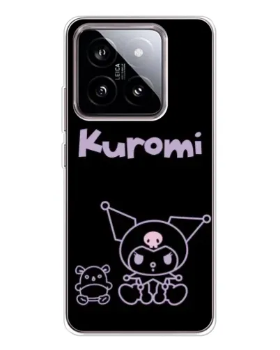 Чехол для Xiaomi 15 с картинкой «Kuromi — черный минимализм»