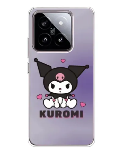 Чехол для Xiaomi 15 с картинкой «Kuromi — фиолетовый арт»
