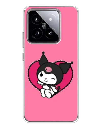 Чехол для Xiaomi 15 с картинкой «Kuromi — любовь в сердце»