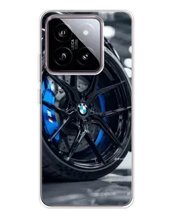 Чехол для Xiaomi 15 с картинкой «Колесо BMW вблизи»