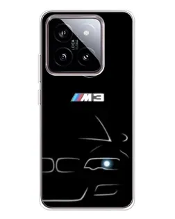 Чехол для Xiaomi 15 с картинкой «Минималистичный принт BMW M3»
