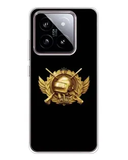 Чехол для Xiaomi 15 с картинкой «PUBG — оранжевый градиент»