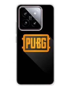 Чехол для Xiaomi 15 с картинкой «PUBG — рамка лого»