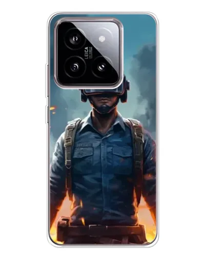Чехол для Xiaomi 15 с картинкой «PUBG — реалистичный герой»