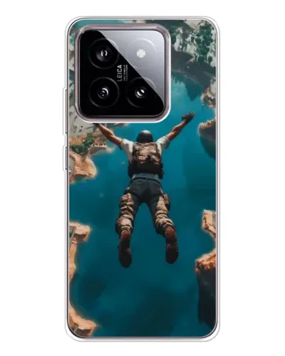 Чехол для Xiaomi 15 с картинкой «PUBG — свободное падение»