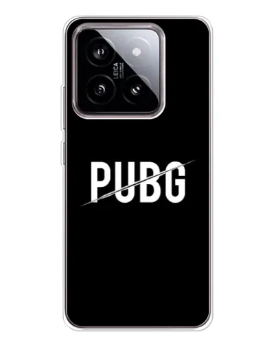 Чехол для Xiaomi 15 с картинкой «PUBG — белый логотип»