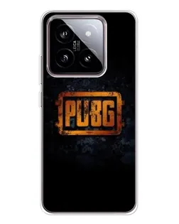 Чехол для Xiaomi 15 с картинкой «PUBG — золотой логотип»