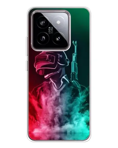 Чехол для Xiaomi 15 с картинкой «PUBG — огненный воин»
