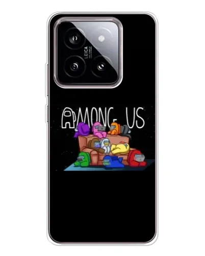 Чехол для Xiaomi 15 с картинкой «Логотип Among Us»