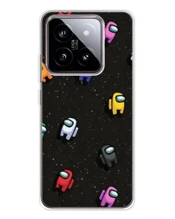 Чехол для Xiaomi 15 с картинкой «Космический паттерн Among Us»