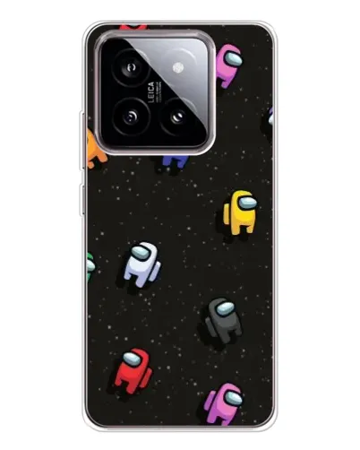 Чехол для Xiaomi 15 с картинкой «Космический паттерн Among Us»