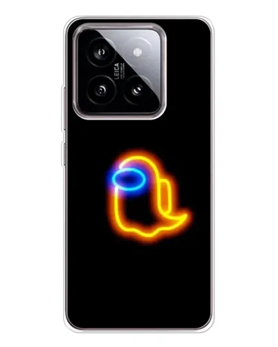 Чехол для Xiaomi 15 с картинкой «Among Us неоновое сияние»
