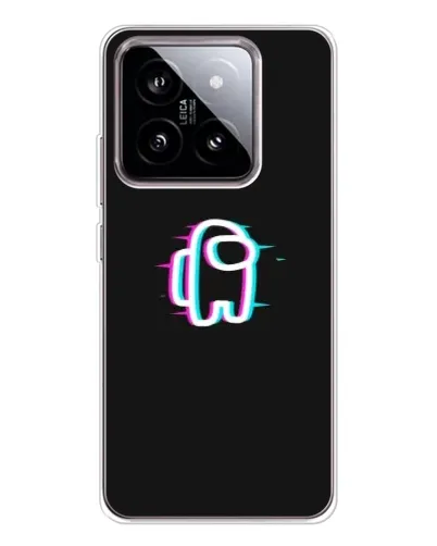 Чехол для Xiaomi 15 с картинкой «Among Us неон»