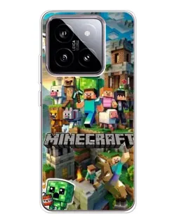 Чехол для Xiaomi 15 с картинкой «Замок Minecraft»