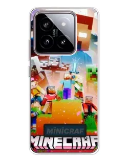Чехол для Xiaomi 15 с картинкой «Minecraft герои игры»
