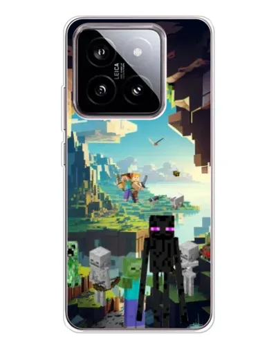 Чехол для Xiaomi 15 с картинкой «Эндермен в лесу»