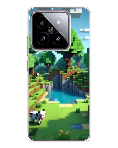 Чехол для Xiaomi 15 с картинкой «Minecraft летний день»