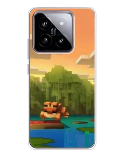 Чехол для Xiaomi 15 с картинкой «Майнкрафт закат солнца» Чехол для Xiaomi 15 с картинкой «Майнкрафт закат солнца»