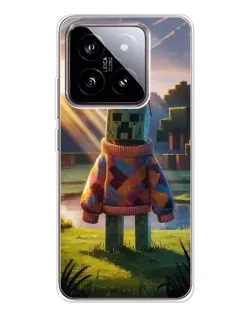 Чехол для Xiaomi 15 с картинкой «Крипер в свитере» Чехол для Xiaomi 15 с картинкой «Крипер в свитере»