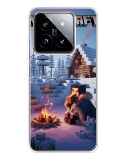 Чехол для Xiaomi 15 с картинкой «Зимний Minecraft» Чехол для Xiaomi 15 с картинкой «Зимний Minecraft»