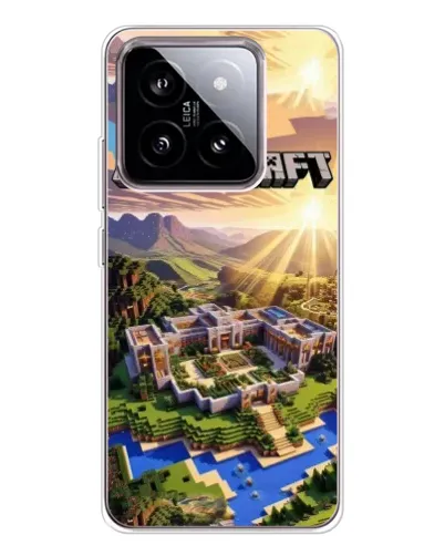Чехол для Xiaomi 15 с картинкой «Minecraft панорама»