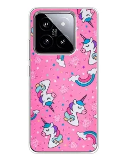 Чехол для Xiaomi 15 с картинкой «Unicorn паттерн розовый» Чехол для Xiaomi 15 с картинкой «Unicorn паттерн розовый»