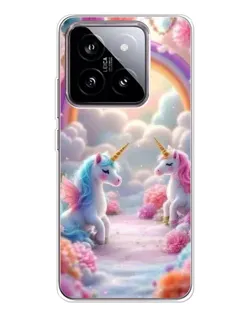 Чехол для Xiaomi 15 с картинкой «Радуга и единороги» Чехол для Xiaomi 15 с картинкой «Радуга и единороги»