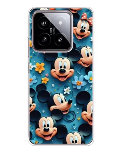 Чехол для Xiaomi 15 с картинкой «Паттерн Микки и Минни»