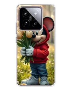 Чехол для Xiaomi 15 с картинкой «Микки с тюльпанами» Чехол для Xiaomi 15 с картинкой «Микки с тюльпанами»