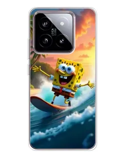 Чехол для Xiaomi 15 с картинкой «Губка Боб серфингист» Чехол для Xiaomi 15 с картинкой «Губка Боб серфингист»