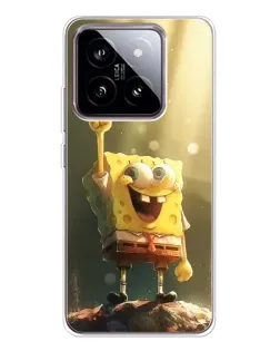 Чехол для Xiaomi 15 с картинкой «Сияющий Спанч Боб» Чехол для Xiaomi 15 с картинкой «Сияющий Спанч Боб»