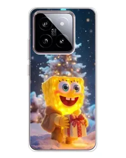 Чехол для Xiaomi 15 с картинкой «Рождественский Спанч Боб» Чехол для Xiaomi 15 с картинкой «Рождественский Спанч Боб»