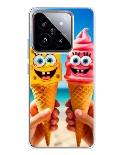 Чехол для Xiaomi 15 с картинкой «Спанч Боб мороженое» Чехол для Xiaomi 15 с картинкой «Спанч Боб мороженое»