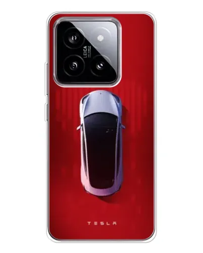 Чохол для Xiaomi 15 з картинкою «Tesla Top View»