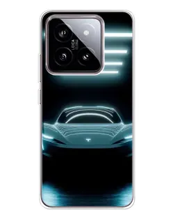 Чохол для Xiaomi 15 з картинкою «Tesla в неоні» Чохол для Xiaomi 15 з картинкою «Tesla в неоні»