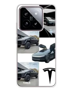 Чохол для Xiaomi 15 з картинкою «Колаж Cybertruck Tesla» Чохол для Xiaomi 15 з картинкою «Колаж Cybertruck Tesla»