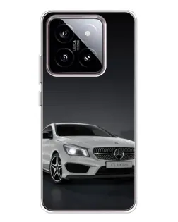 Чехол для Xiaomi 15 с картинкой «Mercedes AMG GT Silver»