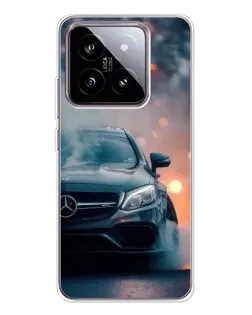 Чехол для Xiaomi 15 с картинкой «Mercedes — ночной город»