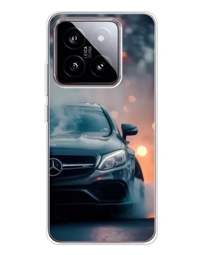 Чехол для Xiaomi 15 с картинкой «Mercedes — ночной город» Чехол для Xiaomi 15 с картинкой «Mercedes — ночной город»