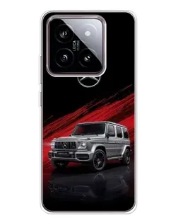 Чехол для Xiaomi 15 с картинкой «Mercedes G-Class красный»