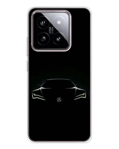Чехол для Xiaomi 15 с картинкой «Mercedes — силуэт авто» Чехол для Xiaomi 15 с картинкой «Mercedes — силуэт авто»
