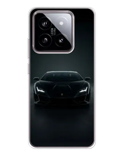 Чохол для Xiaomi 15 з картинкою «Чорний Lamborghini Aventador»